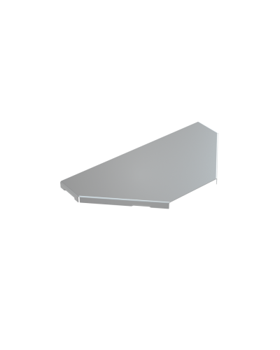 Крышка ответвителя 400 мм КМ-Профиль (KTU400) в Балашихе Аксессуары для лотков Pintop.ru