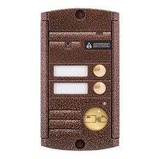 Видеопанель вызывная накладная цветная на 2 абонента с Proxy-считывателем Activision AVP-452 Proxy (PAL, медь)