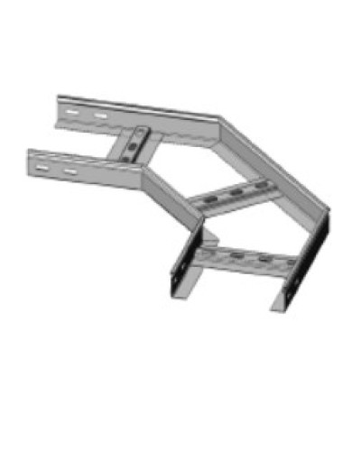 Угол горизонтальный 90° 500х80 (1,2) для лестничного лотка ПожТехКабель (650-516) в Балашихе Кабельные лотки Pintop.ru