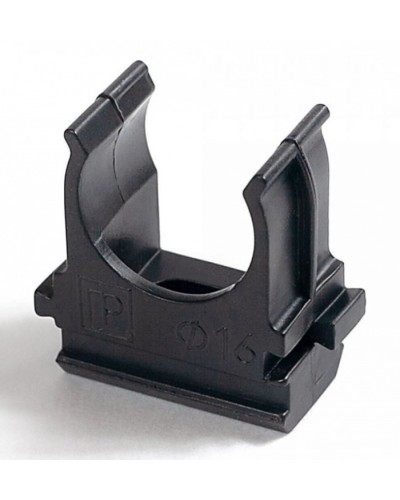 Крепёж-клипса для труб Полистирол черная д16 (100шт/2000шт уп/кор) Промрукав (PR.02716ч) в Балашихе Держатели, клипсы, скобы Pintop.ru