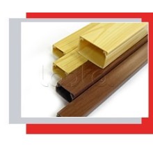 Миниканал 40x16 серия MEX с текстурой дерева (орех) Экопласт 77008N-2