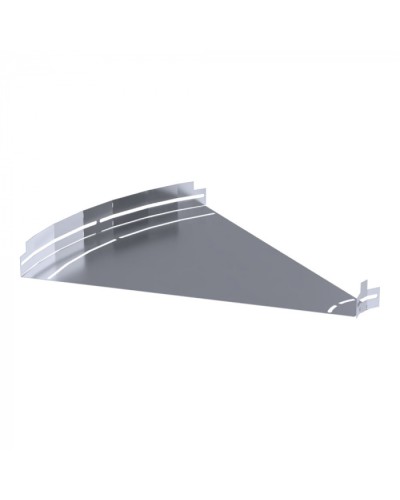 Угол горизонтальный изменяемый 0-45 градусов Стандарт INOX (AISI 316) 600х50 Промрукав (PR16.3632) в Балашихе Аксессуары для лотков Pintop.ru