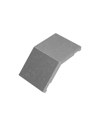 Крышка внешнего вертикального угла 45 гр. 100 мм ПЛЮС HD85 КМ-профиль (KVLplus45-100 HD85) в Балашихе Аксессуары для лотков Pintop.ru
