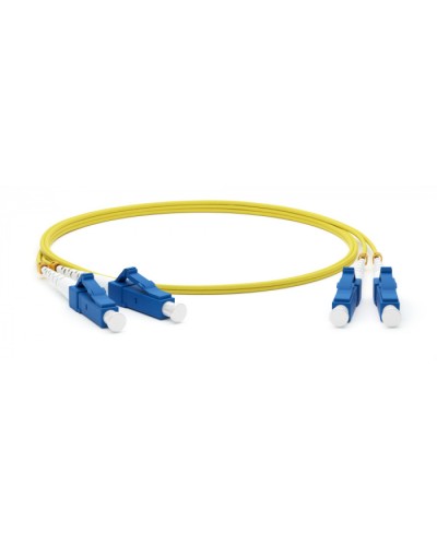 Патч-корд волоконно-оптический SM 9/125 (OS2), LC/UPC-LC/UPC, duplex, LSZH, 2 м Hyperline FC-D2-9-LC/UR-LC/UR-H-2M-LSZH-YL (FC-9-LC-LC-UPC-2M) в Балашихе Патч-корды оптические Pintop.ru