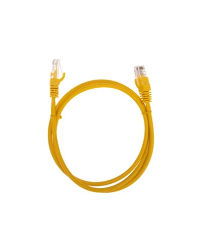 Патч-корд U/UTP, CAT 5e, RJ45-RJ45, 26AWG, LSZH, желтый, 1м REXANT 02-0105-1 в Балашихе Патчкорды (медные) Pintop.ru
