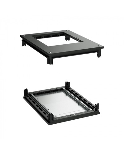 Крыша с фланцем и основание для 19 IT-CQE 800x800, RAL9005 DKC (R5RKTB88FITB) в Балашихе Аксессуары для стоек и шкафов Pintop.ru