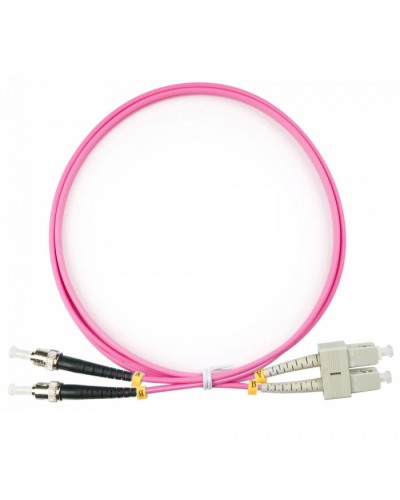 Шнур оптический duplex SC-ST 50/125 mm OM4 1м LSZH Cabeus FOP-50-OM4-SC-ST-1m в Балашихе Патч-корды оптические Pintop.ru