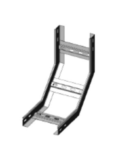 Угол вертикальный внутренний 90° 400х80 (1,2) для лестничного лотка ПожТехКабель (650-915) в Балашихе Кабельные лотки Pintop.ru