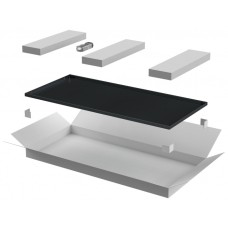 ITK LINEA N Дверь металлическая 800мм шкафа 33U чер. (LN05-33U8X-DM)