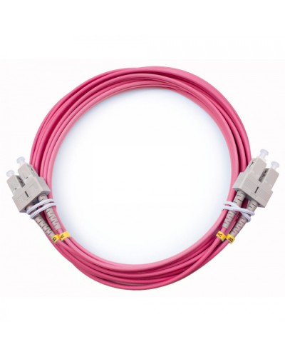 Шнур оптический duplex SC-SC 50/125 mm OM4 5м LSZH Cabeus FOP-50-OM4-SC-SC-5m в Балашихе Патч-корды оптические Pintop.ru