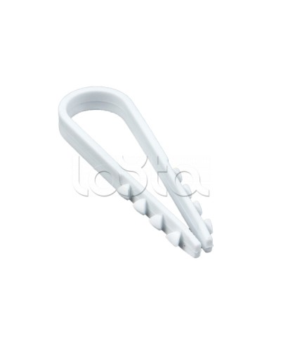 Дюбель-хомут для круглого кабеля (11-18мм) белый (50шт.) EKF PROxima (plc-ncs50-11x18w) в Балашихе Стяжки-хомуты Pintop.ru