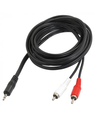 Шнур 3.5 мм стерео штекер - 2 RCA 7 м (10шт/уп) REXANT 17-4206 в Балашихе Коннекторы Pintop.ru