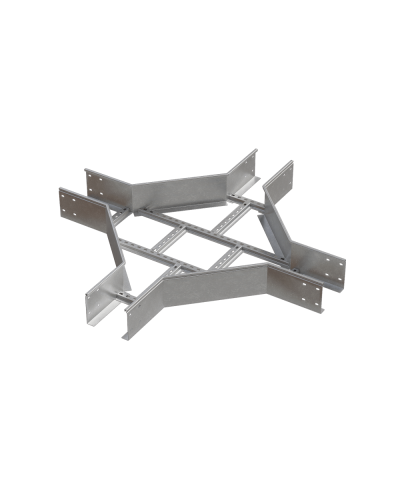 Х-разветвитель лестничный 150х400х1,2 мм HD85 N КМ-профиль (LXD150-400-1.2 HD85 N) в Балашихе Аксессуары для лотков Pintop.ru