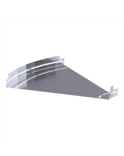 Угол горизонтальный изменяемый 0-45 градусов Стандарт INOX (AISI 316) 500х50 Промрукав (PR16.3629) в Балашихе Аксессуары для лотков Pintop.ru