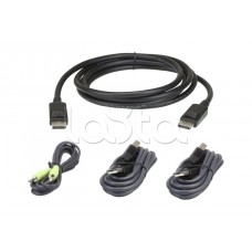 Комплект кабелей USB, DisplayPort для защищенного KVM-переключателя (3м) ATEN 2L-7D03UDPX4