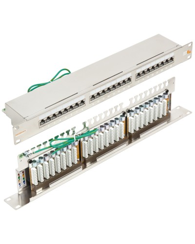 Патч-панель 19, 1U, 24xRJ45 кат.6А NIKOMAX NMC-RP24SA2-1U-MT в Балашихе Патч панель Pintop.ru