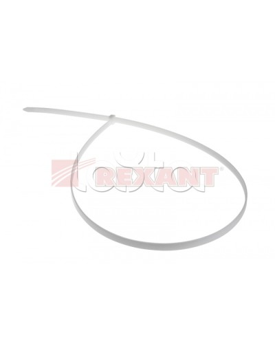 Хомут-стяжка нейлоновый 9х700 мм белый (100шт/уп) REXANT 07-0700-9 в Балашихе Стяжки-хомуты Pintop.ru