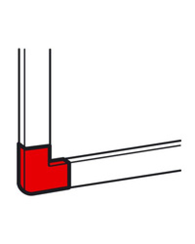 Угол плоский для кабель-канала METRA 16x16 Legrand (638113) в Балашихе Аксессуары для кабель-канала Pintop.ru