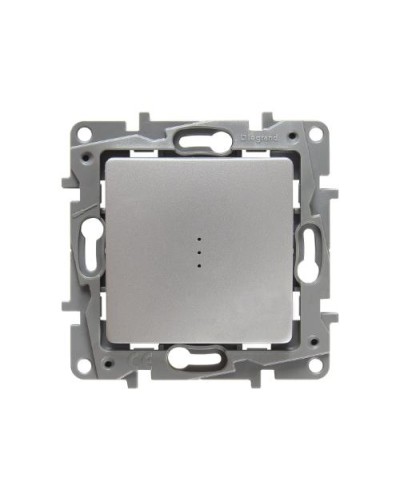 Переключатель с подсветкой Etika Plus 10 AX 250 В алюминий Legrand 672415 в Балашихе Аксессуары для кабель-канала Pintop.ru