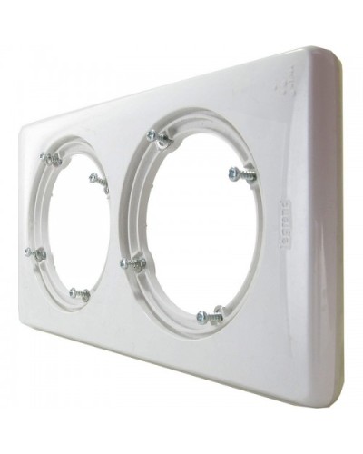 Рамка 2 поста IP44, белая Celiane Legrand 069072 в Балашихе Аксессуары для кабель-канала Pintop.ru