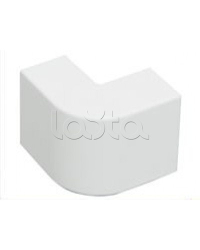 Угол внешний плавный стандарт TIA 40x25 мм Экопласт 72208R в Балашихе Аксессуары для кабель-канала Pintop.ru