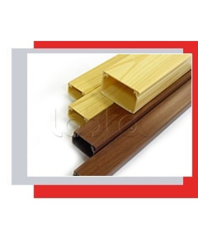 Миниканал 20x10 серия MEX с текстурой дерева (орех) Экопласт 77001N-2 в Балашихе Кабель-канал Pintop.ru