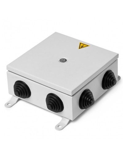 Коробка монтажная огнестойкая металлическая герметичная КМОМГ (8к х 2,5мм) 150х150х60 IP 66 (6 вводов) ПожТехКабель (076-502) в Балашихе Распределительные коробки Pintop.ru