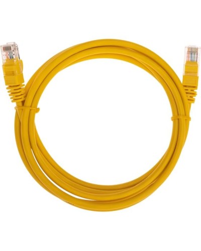 Патч-корд U/UTP, CAT 5e, RJ45-RJ45, 26AWG, LSZH, желтый, 2м REXANT 02-0105-2 в Балашихе Патчкорды (медные) Pintop.ru