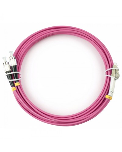 Шнур оптический duplex LC-FC 50/125 mm OM4 10м LSZH Cabeus FOP-50-OM4-LC-FC-10m в Балашихе Патч-корды оптические Pintop.ru