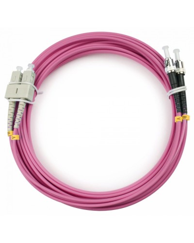 Шнур оптический duplex SC-ST 50/125 mm OM4 10м LSZH Cabeus FOP-50-OM4-SC-ST-10m в Балашихе Патч-корды оптические Pintop.ru