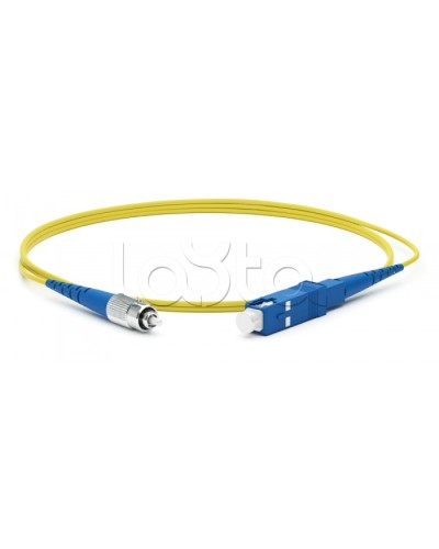 Патч-корд волоконно-оптический Hyperline FC-S2-9-SC/UR-SC/UR-H-5M-LSZH-YL в Балашихе Патч-корды оптические Pintop.ru