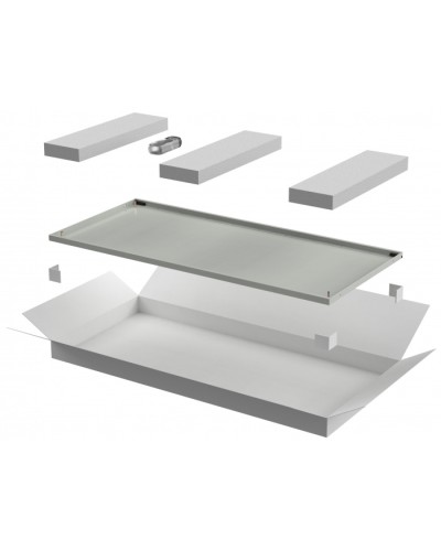 ITK LINEA E Дверь металлическая 600мм шкафа 18U сер. (LE35-18U6X-DM) в Балашихе Аксессуары для стоек и шкафов Pintop.ru