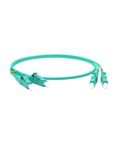 Патч-корд волоконно-оптический MM50/125 LC-LC duplex LSZH 30 м Hyperline FC-D2-503-LC/PR-LC/PR-H-30M-LSZH-AQ в Балашихе Патч-корды оптические Pintop.ru