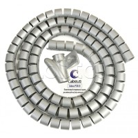 Рукав спиральный пластиковый для кабеля д.25 мм (2 м) и инструмент ST-25 Cabeus PCB-25