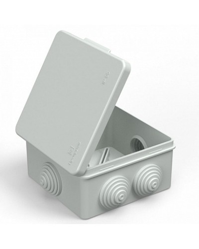 Коробка распределительная 40-0302 для прямого монтажа безгалогенная (HF) серая 100х100х50 (60шт/кор) Промрукав в Балашихе Распределительные коробки Pintop.ru