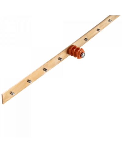 Шина заземления вертикальная, медная 1900х25х3 мм, 34 контакта TWT (TWT-EBARV-42U-25x3/34) в Балашихе Аксессуары для стоек и шкафов Pintop.ru