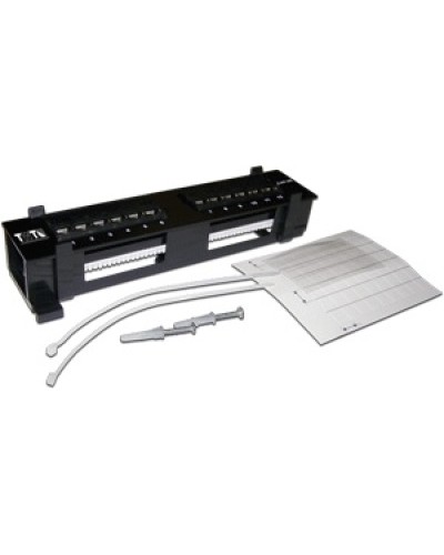 Патч-панель настенная горизонтальная 12 портов RJ-45 TWT TWT-PP12UTP-H в Балашихе Патч панель Pintop.ru