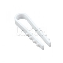 Дюбель-хомут для круглого кабеля (5-10мм) белый (50шт.) EKF PROxima (plc-ncs50-5x10w)