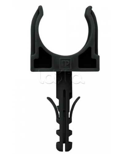 Крепеж-клипса с дюбелем черная д32 в малой упаковке (10шт/450шт уп/кор) Промрукав (PR13.0306) в Балашихе Держатели, клипсы, скобы Pintop.ru