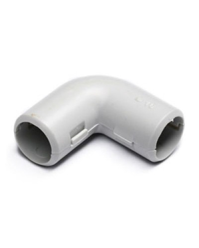 Угол 90° (из двух частей) для труб D20 мм, без галогена (25 шт/уп) Экопласт 41220-25HF в Балашихе Аксессуары для труб (ОКЛ) Экопласт Pintop.ru