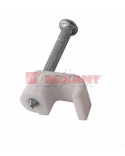 Крепеж кабеля плоский 6мм х 4мм (10шт/уп) REXANT 07-4206 в Балашихе Держатели, клипсы, скобы Pintop.ru