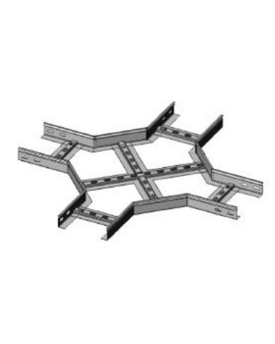 Ответвитель X-образный 400х50 (1,2) для лестничного лотка ПожТехКабель (651-903) в Балашихе Кабельные лотки Pintop.ru