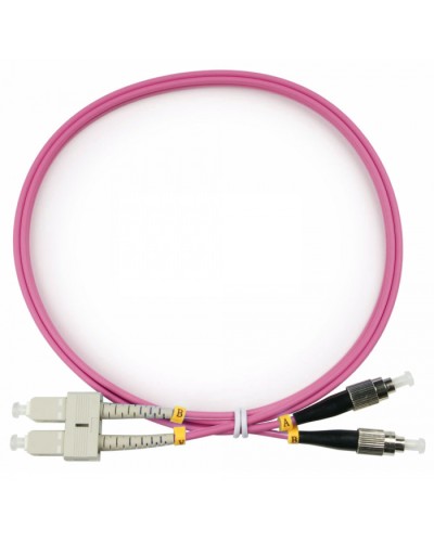 Шнур оптический duplex SC-FC 50/125 mm OM4 1м LSZH Cabeus FOP-50-OM4-SC-FC-1m в Балашихе Патч-корды оптические Pintop.ru