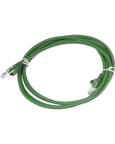 Патч-корд RJ45 - RJ45, 4 пары, UTP, категория 6, 2 м, зеленый, LSZH LANMASTER LAN-PC45/U6-2.0-GN в Балашихе Патч-корды и пигтейлы Pintop.ru