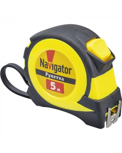 Рулетка Navigator 80 260 NMT-Ru02-A-5-19 (автостоп, 5 м*19 мм) в Балашихе Аксессуары для кабель-канала Pintop.ru