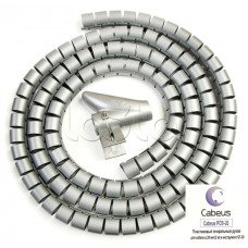 Рукав спиральный пластиковый для кабеля д.20 мм (2 м) и инструмент ST-20 Cabeus PCB-20