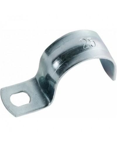 Скоба оцинкованная однолапковая для трубы D25 мм (100 шт/уп) Экопласт 43725 в Балашихе Крепежные изделия Pintop.ru