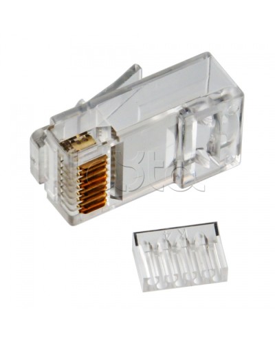 Коннектор RJ-45 кат.6, универсальный, со вставкой Cabeus 8P8C-C6-TWP в Балашихе Коннекторы и разъемы Pintop.ru