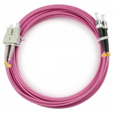 Шнур оптический duplex SC-ST 50/125 mm OM4 5м LSZH Cabeus FOP-50-OM4-SC-ST-5m