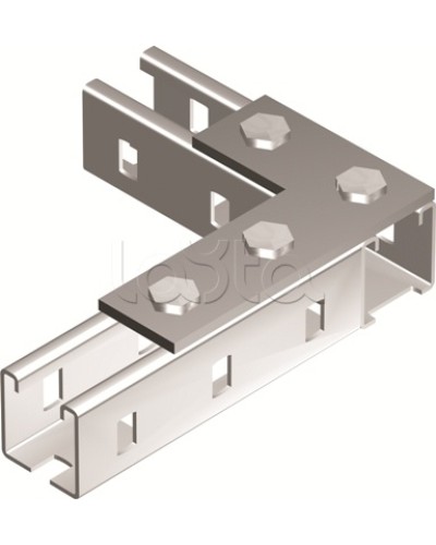 Пластина соединительная L-обр., длина 90х140 мм, 4отв., горячеоцинкованная DKC BMD1022HDZ в Балашихе Аксессуары для лотков Pintop.ru